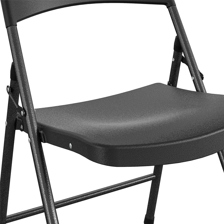 plastic fold up chair - Black - 4-Pack