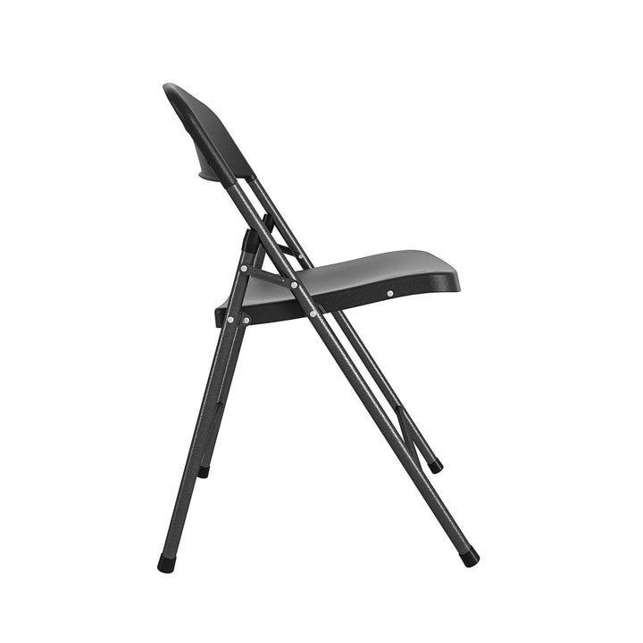folding indoor chairs - Black - 4-Pack