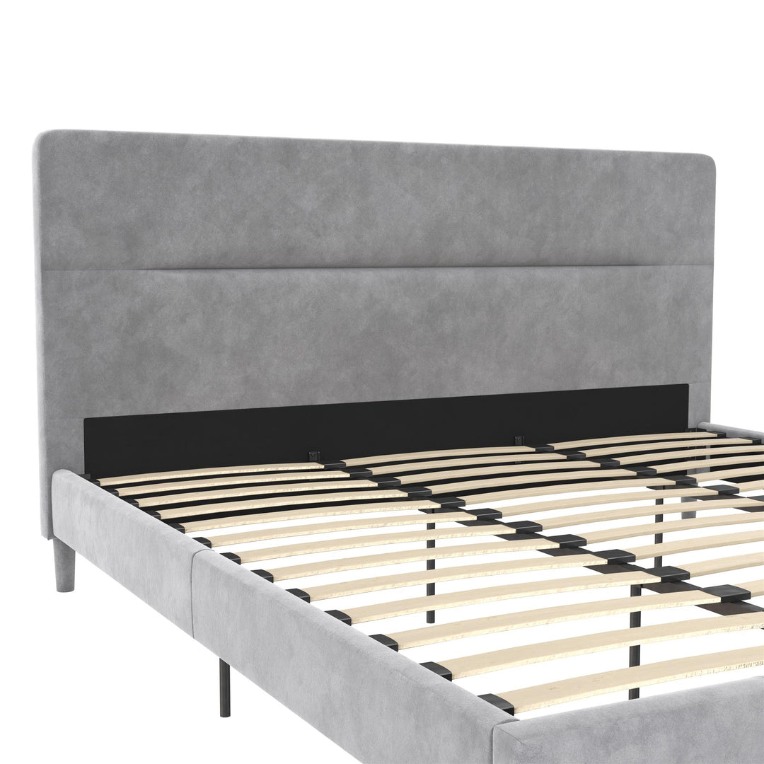 Westerleigh Upholstered Bed - Light Gray - King
