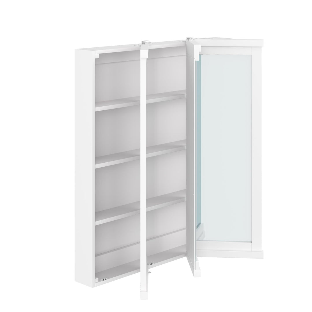 3 door cabinet for versatility -  White