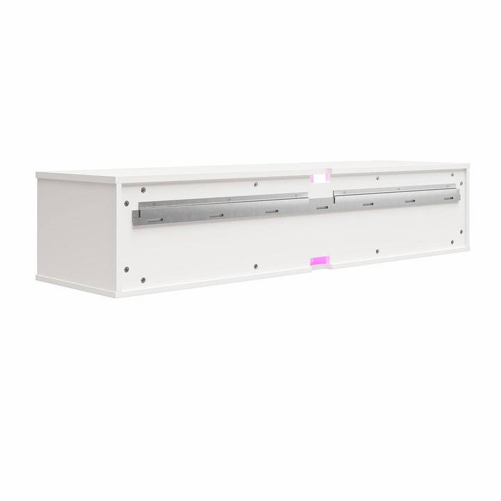 Glitch Floating TV Stand for TVs up to 60 Inches - White