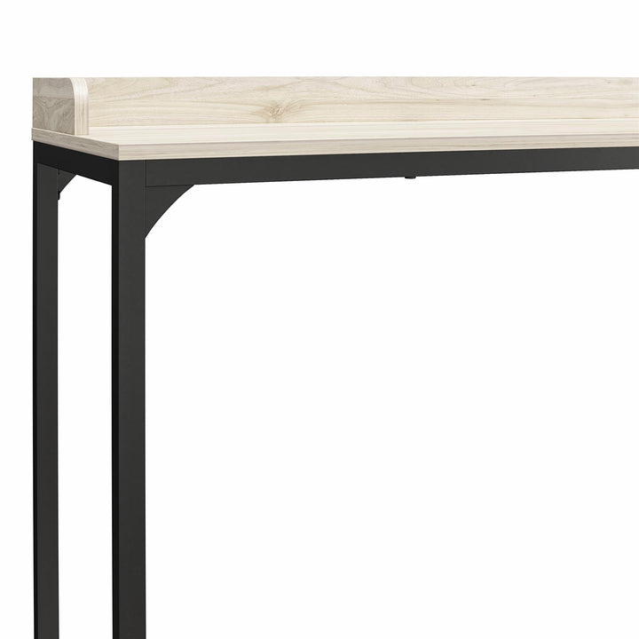 Over-Bed Desk with Adjustable Height and Castors -  Light Walnut