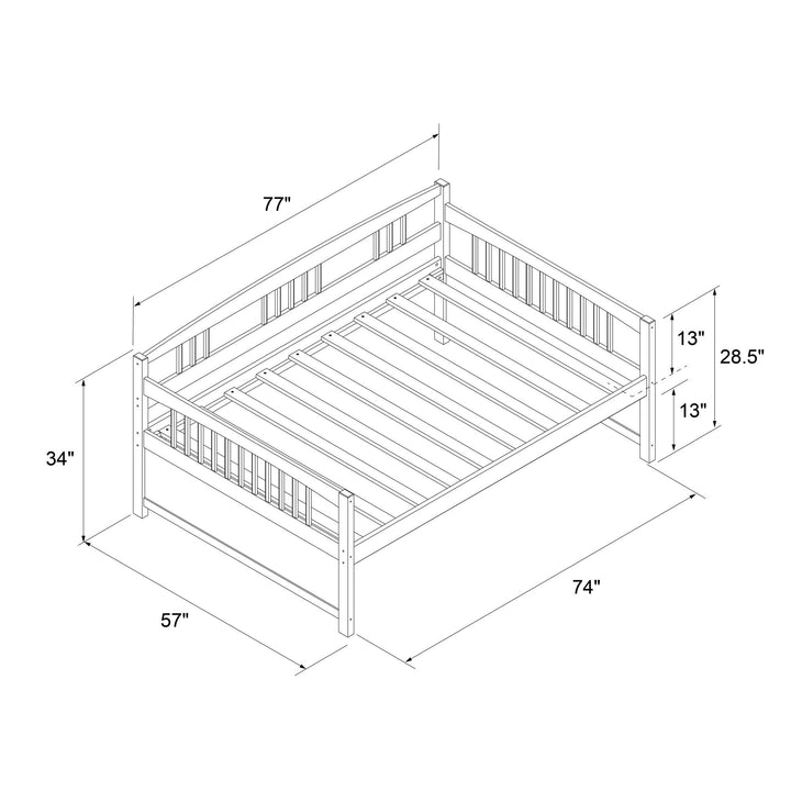 Full Size Morgan Wood Daybed -  Espresso  -  Full