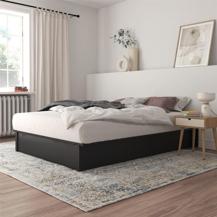 upholstered bed - Black - Full