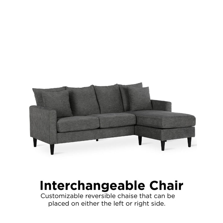 Best Reversible Sectional Sofa Couch -  Gray
