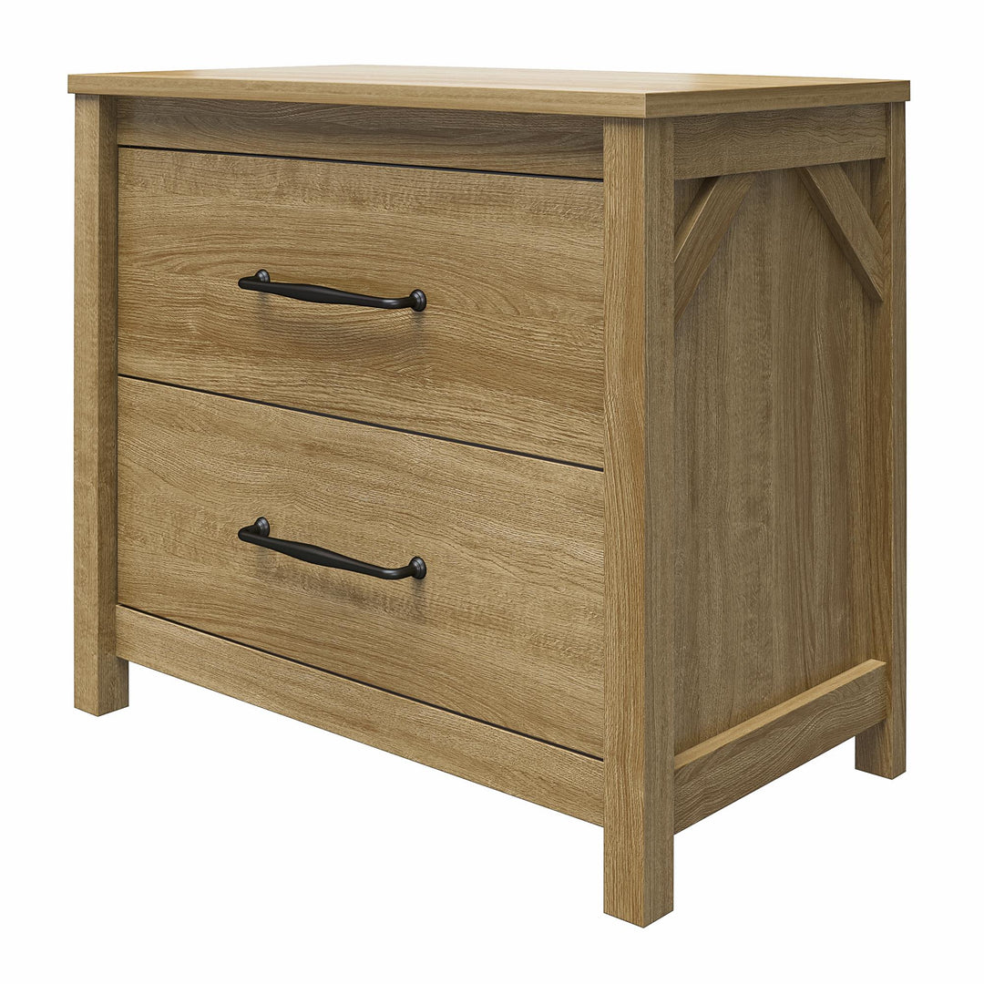 Augusta Nightstand with Easy Assembly -  Natural