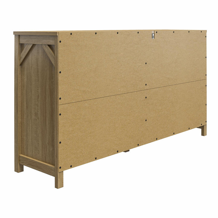 Augusta Wide Dresser with SwitchLock Assembly -  Natural 