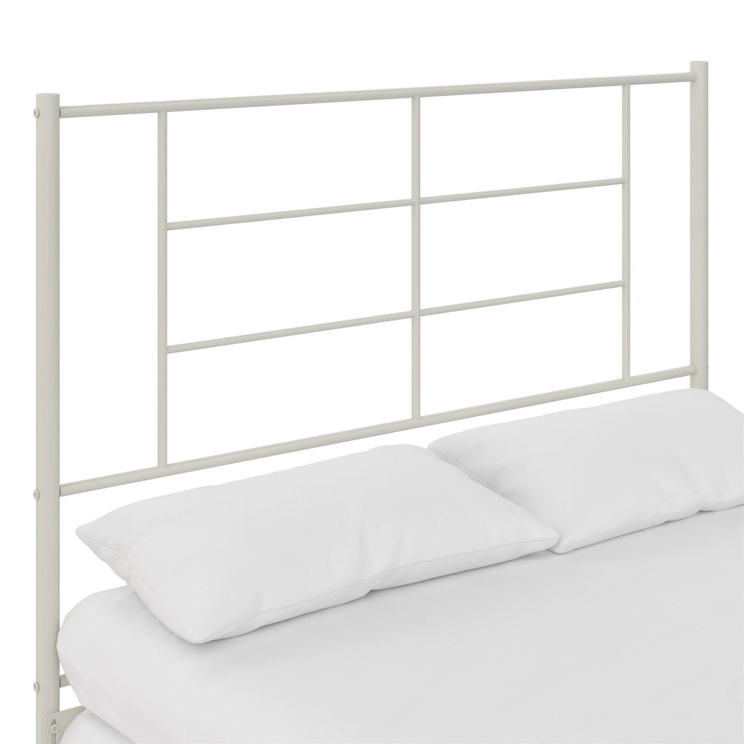 modern metal headboard - White Color - Full / Queen Size