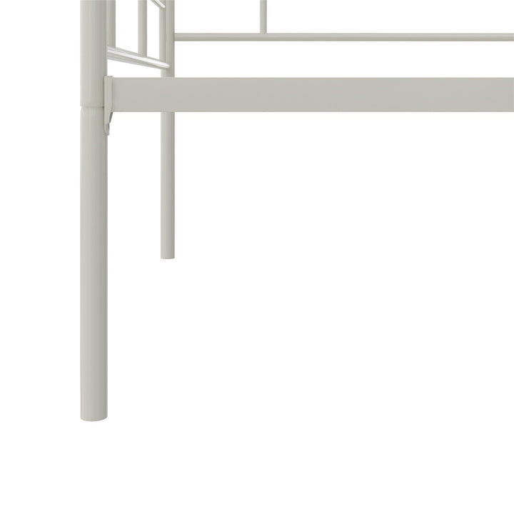 Praxis Metal Daybed with Steel Frame and Slats - White - Twin Size