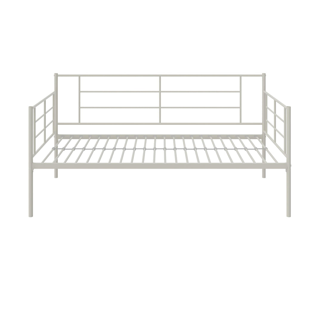 metal bed with metal slats - Black - Full Size