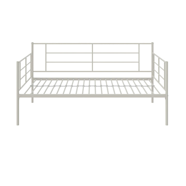 metal bed with metal slats - Black - Full Size