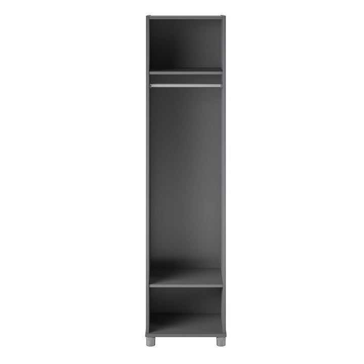 Camberly 18" Wide Mudroom Cabinet with Clothing Rod & Adjustable Shelving - Graphite Grey