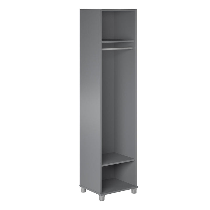 Cabinet with integrated clothing rod -  Graphite Grey