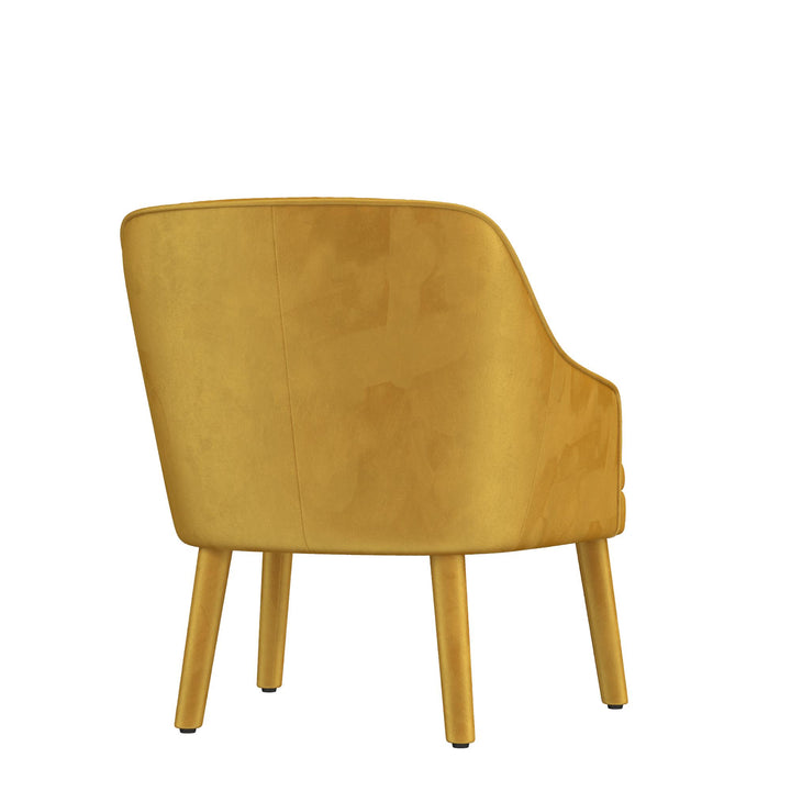 Effie Upholstered Accent Chair - Mustard