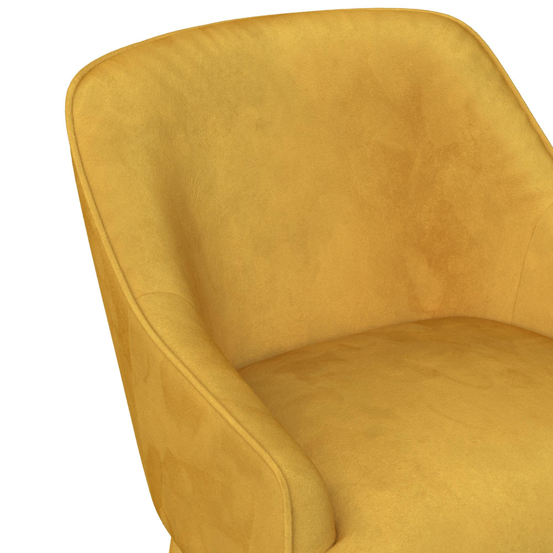 Effie Upholstered Accent Chair - Mustard