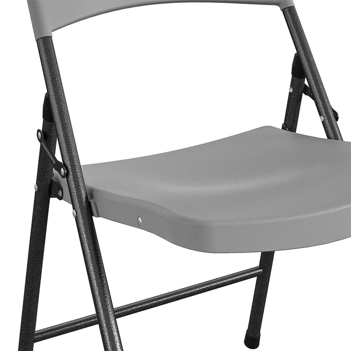 folding indoor chairs - Gray - 4-Pack