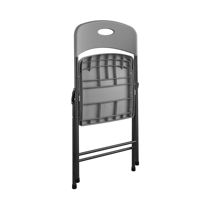 Durable plastic chairs - Gray - 4-Pack