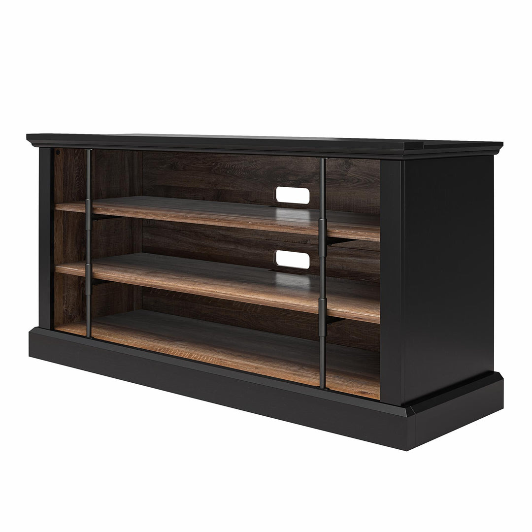 Hoffman black and walnut stand -  Black