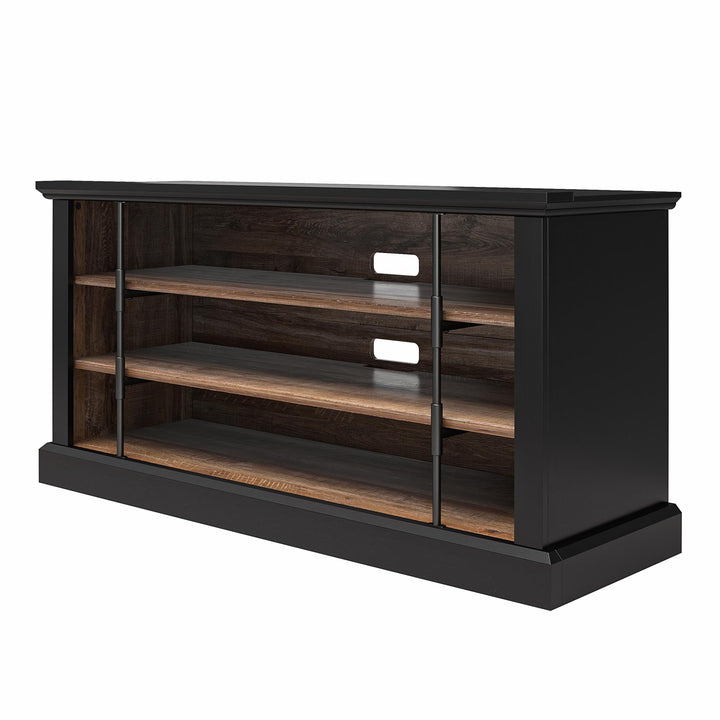 Hoffman black and walnut stand -  Black