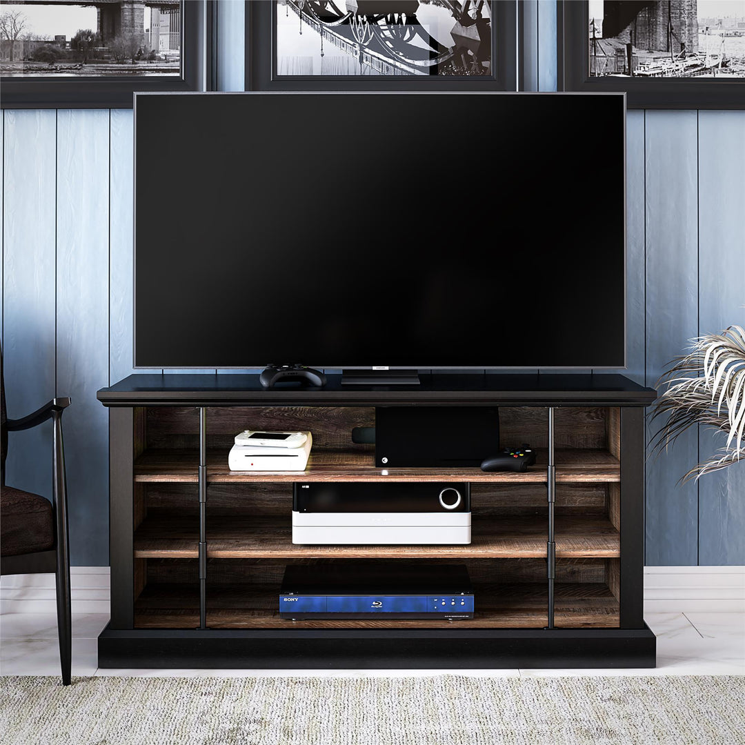 Hoffman two-toned TV stand -  Black