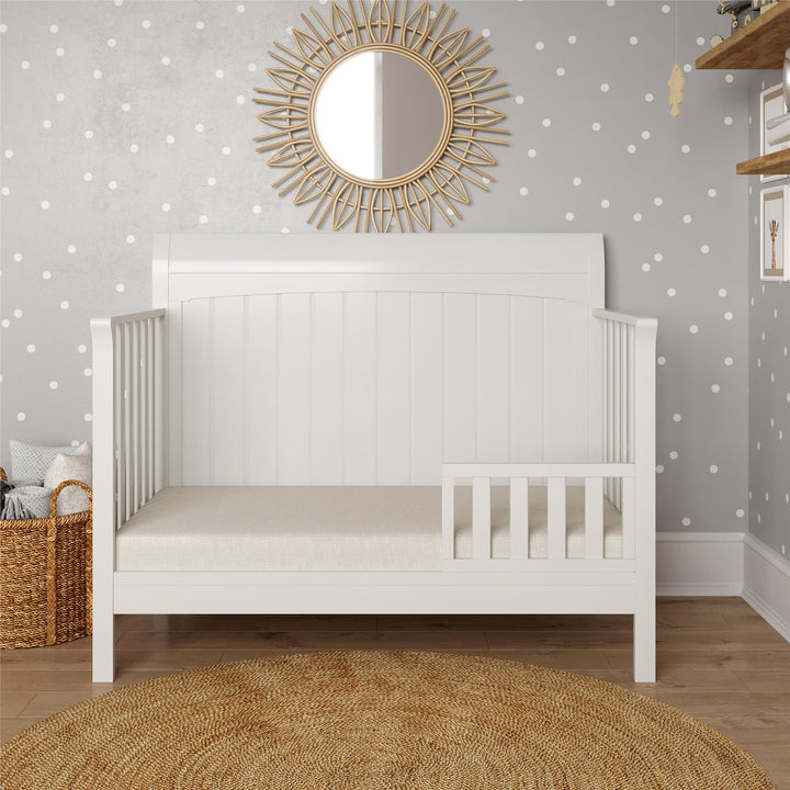 Collins Toddler Guardrail to Convert Crib into a Toddler Bed - White