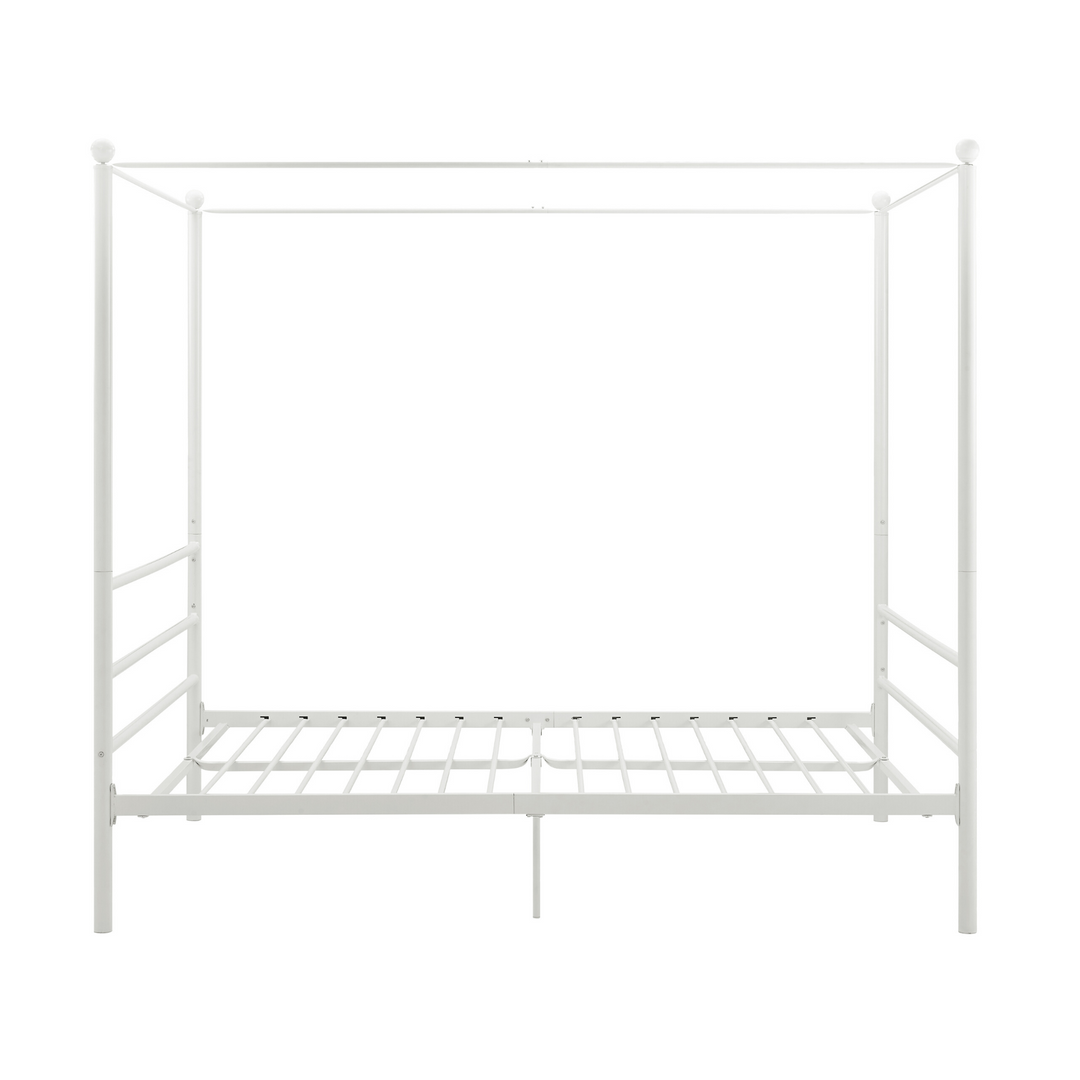 spindle canopy bed - White - Full