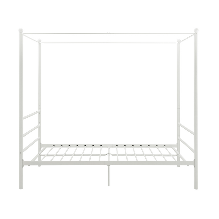 spindle canopy bed - White - Full