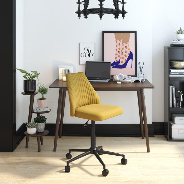 Office chair with ergonomic design -  Mustard