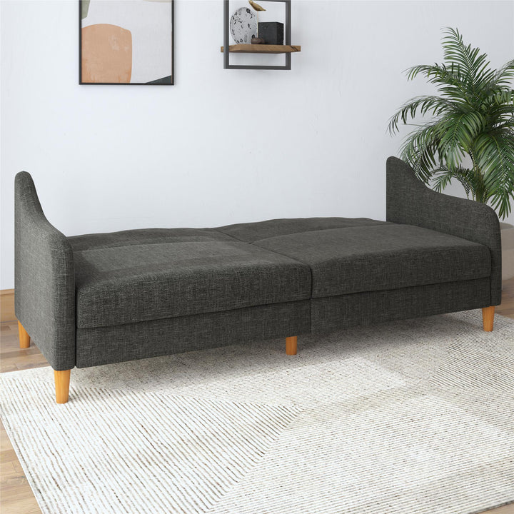 futon with linen - Grey Linen