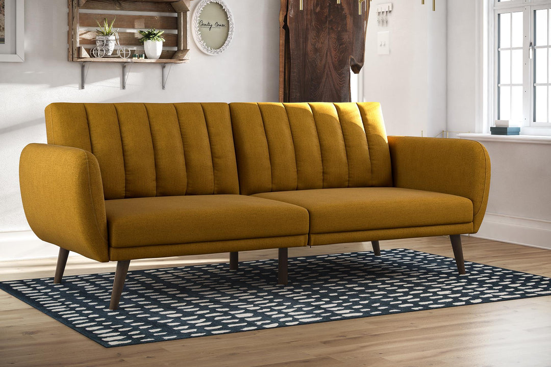 Comfortable Brittany futon online -  Mustard