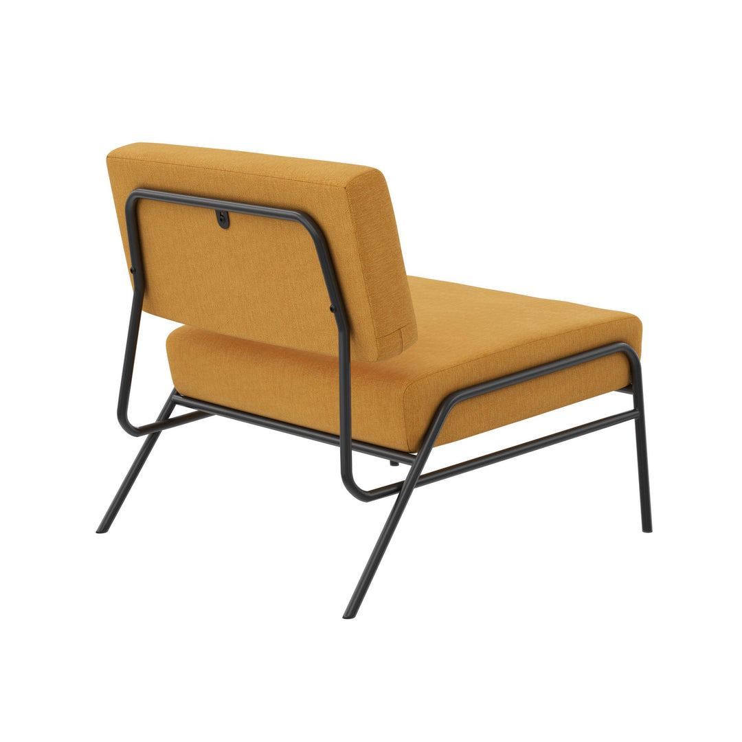 Comfortable accent chair online -  Mustard