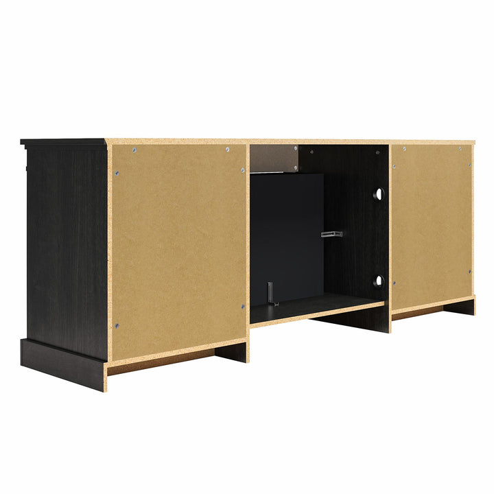Electric Fireplace TV Console in Black Oak -  Black Oak