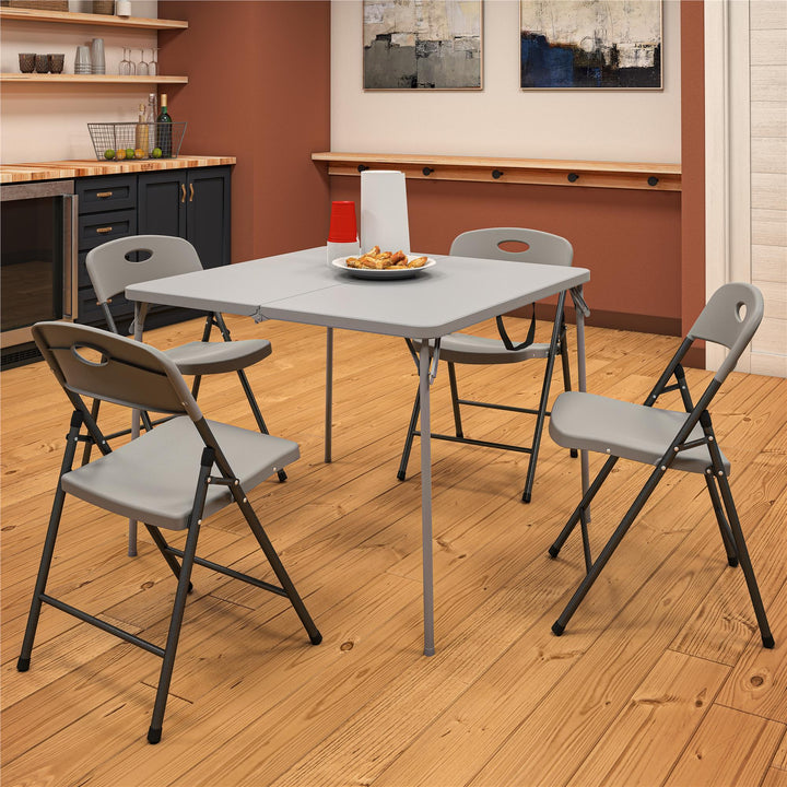 plastic folding chair - Gray - 4-Pack