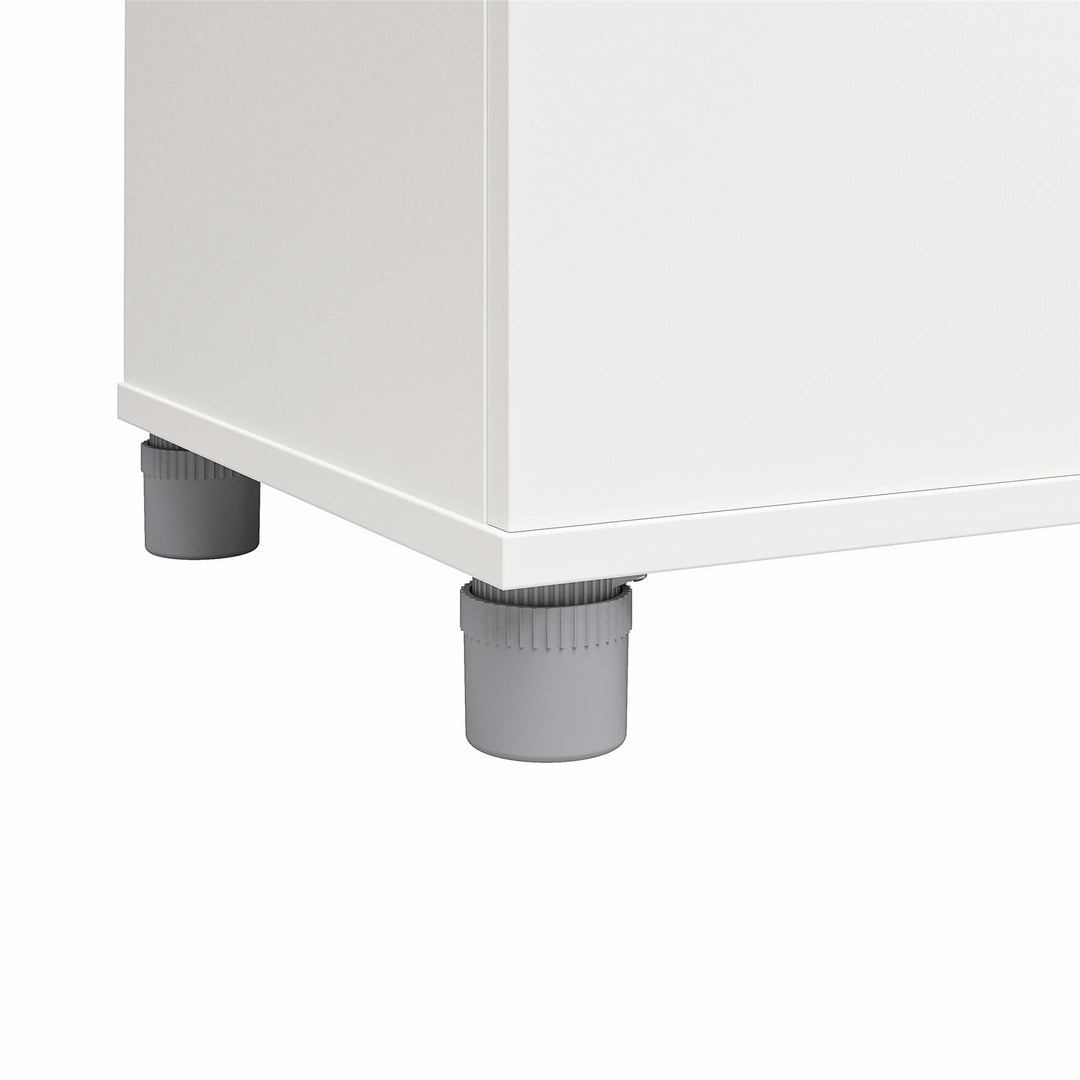 closed 60-inch storage cabinet - White