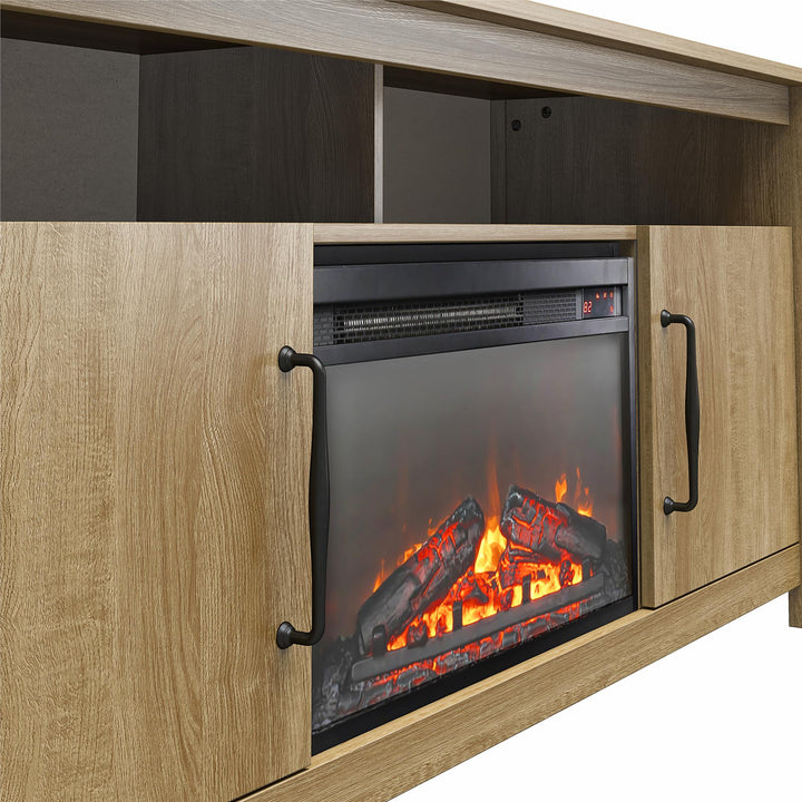 Electric Fireplace and TV Console by Augusta -  Natural