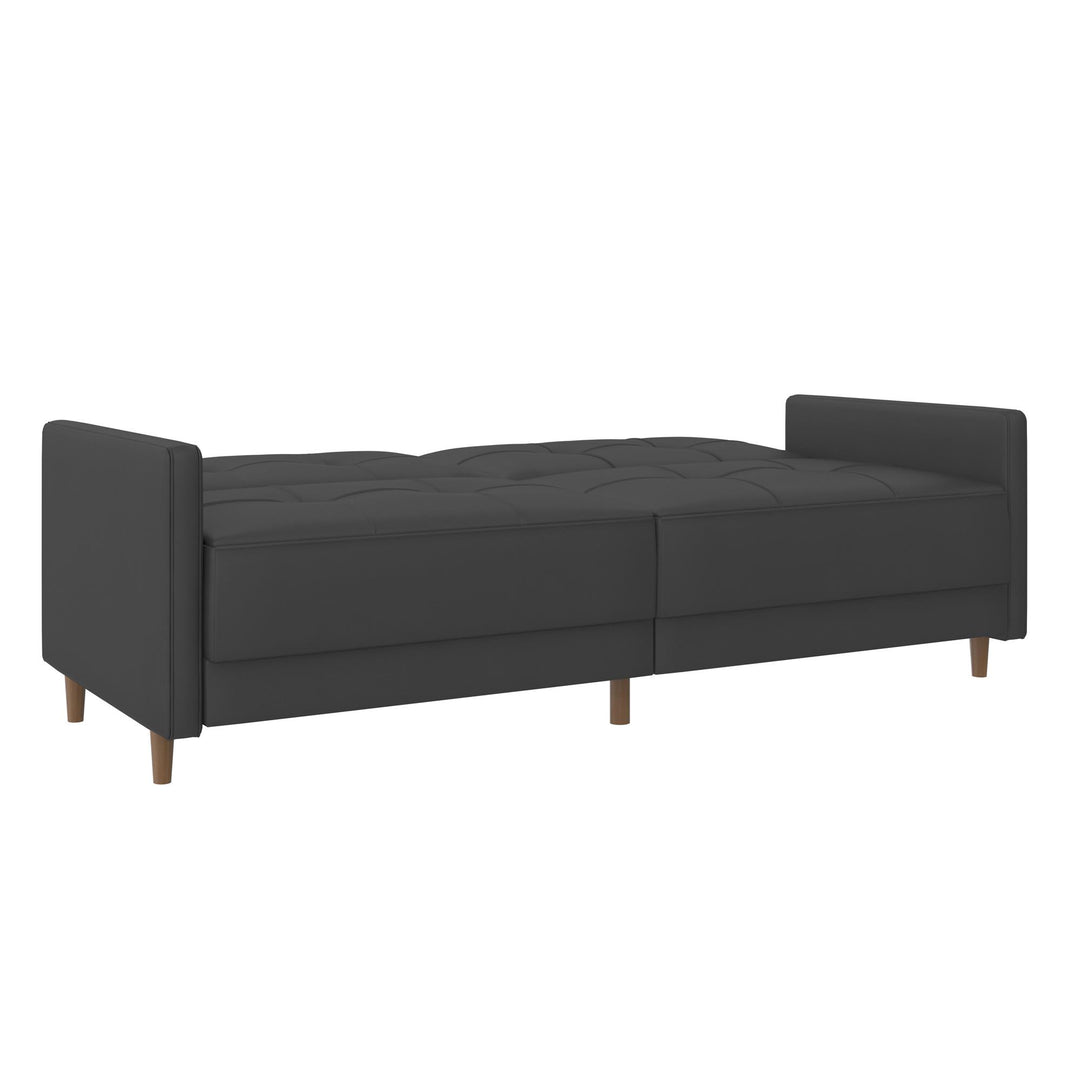 Andora Futon with Tufted Upholstery -  Gray