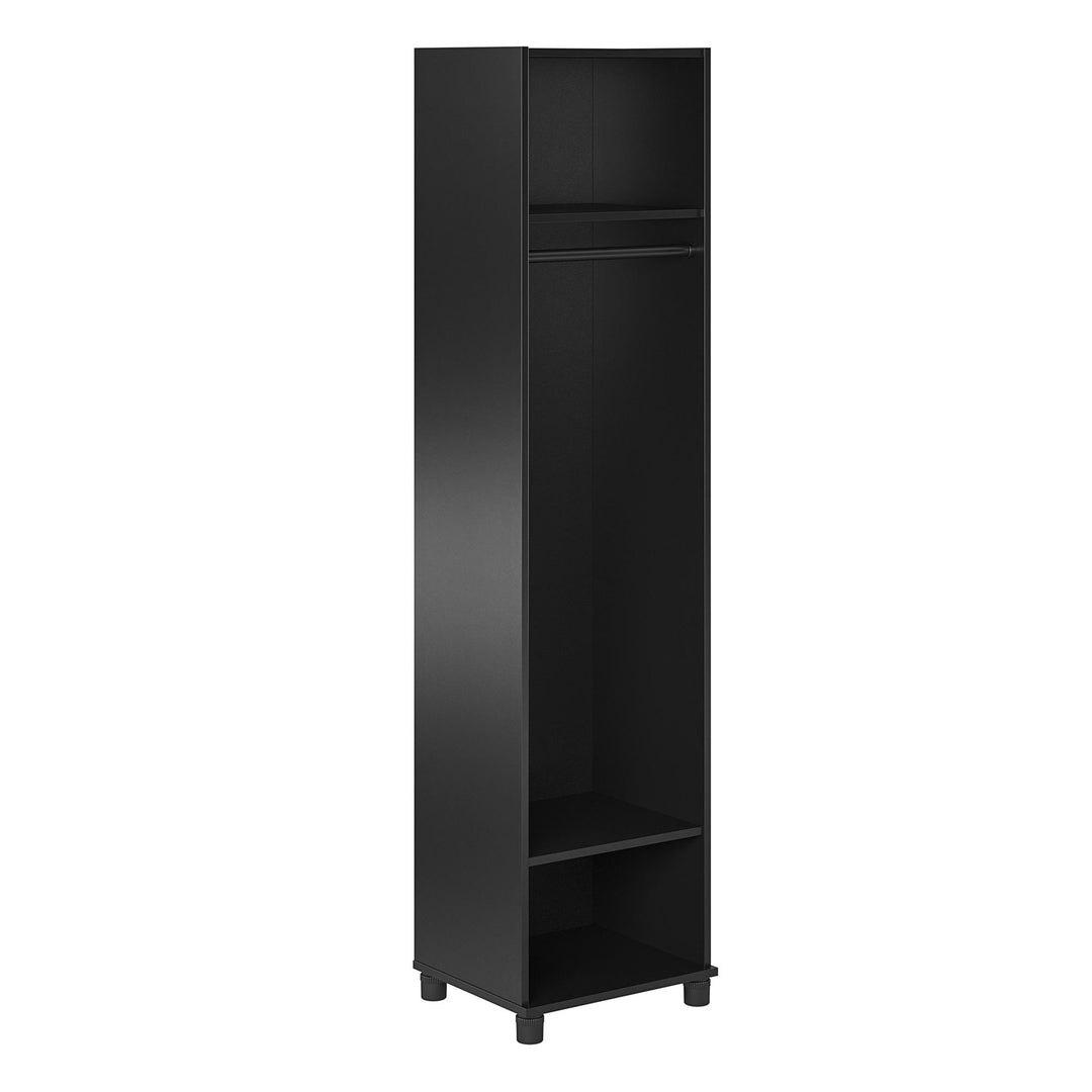 Cabinet with rod and shelves -  Black Oak