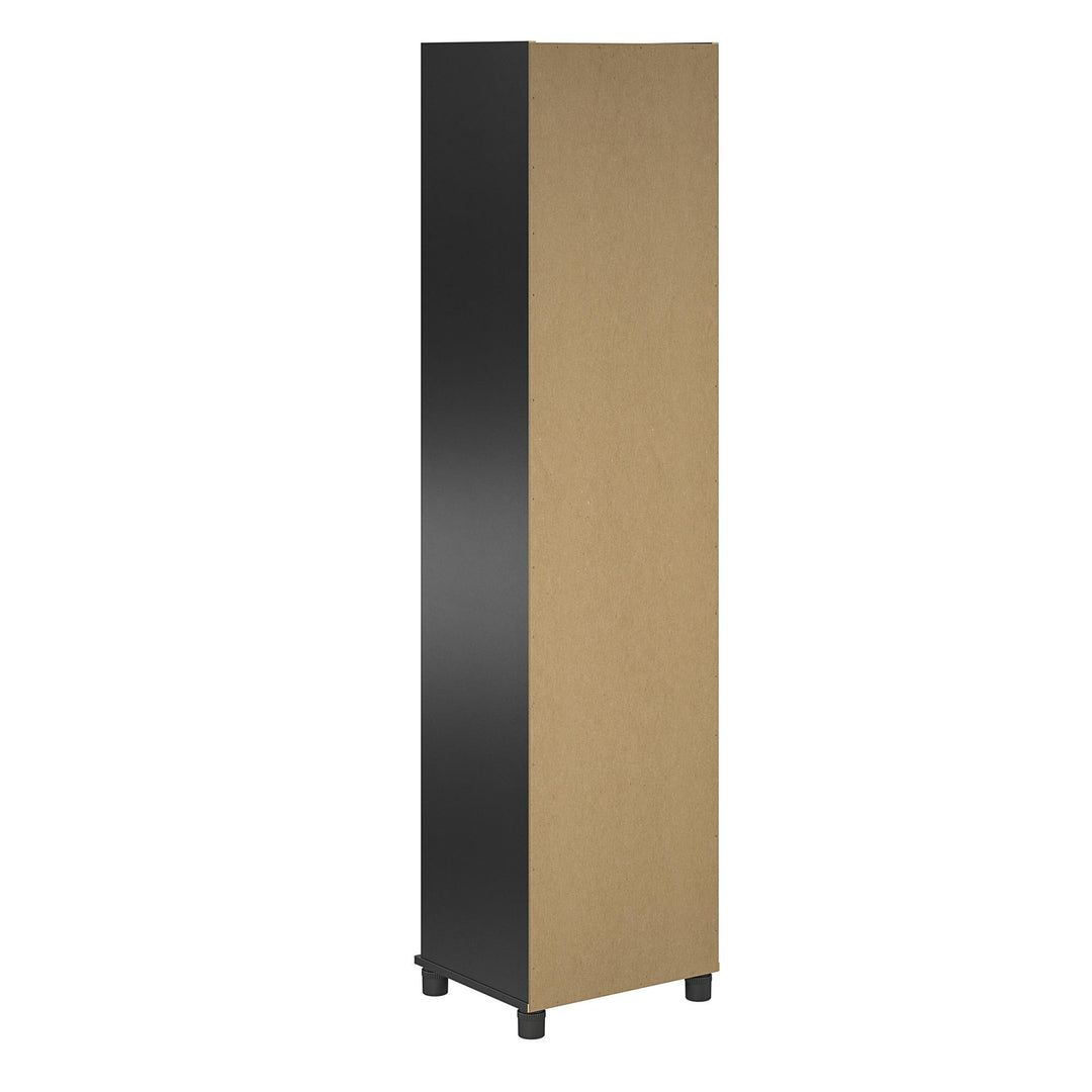 Camberly 18" Wide Mudroom Cabinet with Clothing Rod & Adjustable Shelving - Black Oak