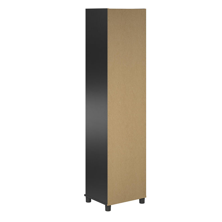 Camberly 18" Wide Mudroom Cabinet with Clothing Rod & Adjustable Shelving - Black Oak