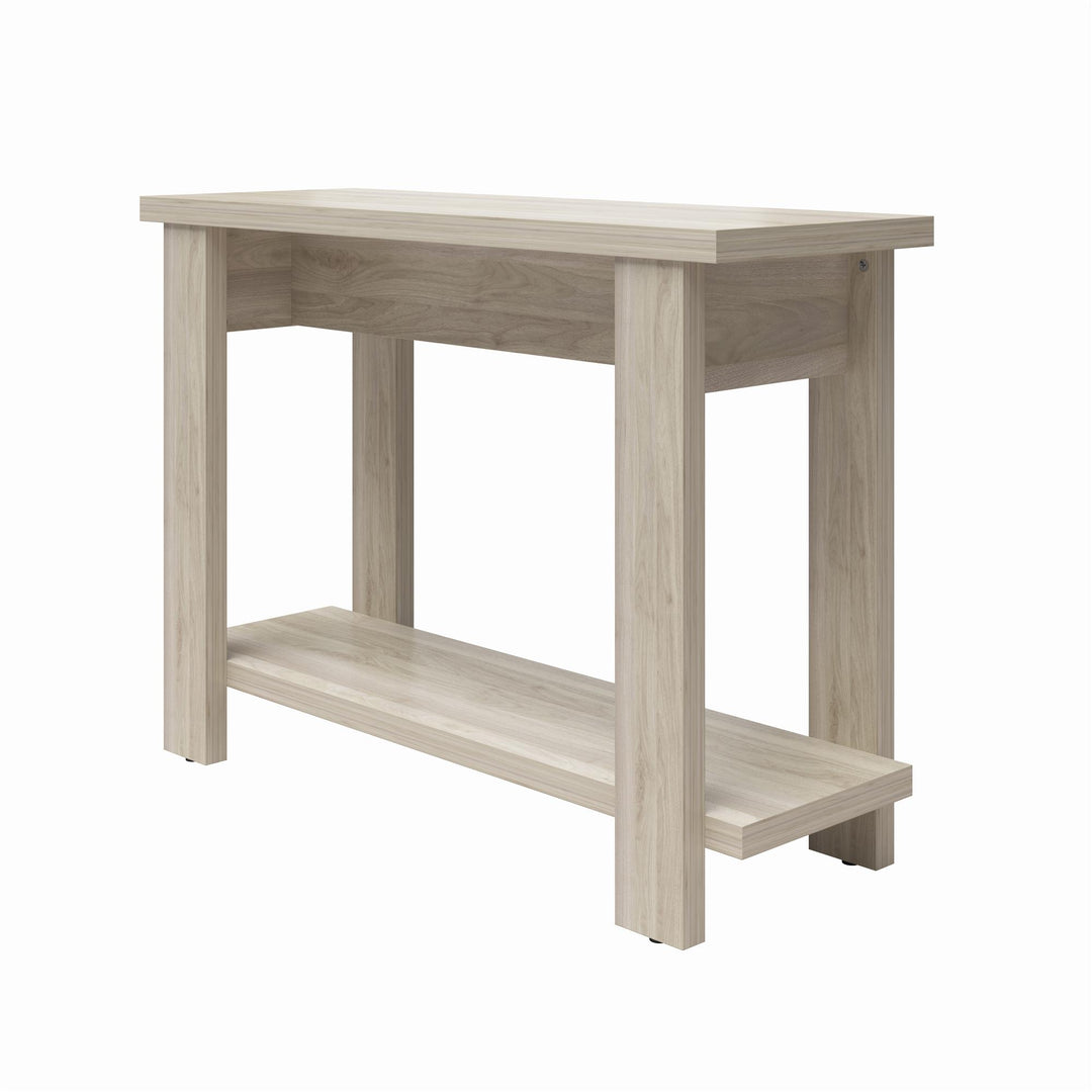 Spacious and Organized Winston Console Table -  Light Walnut