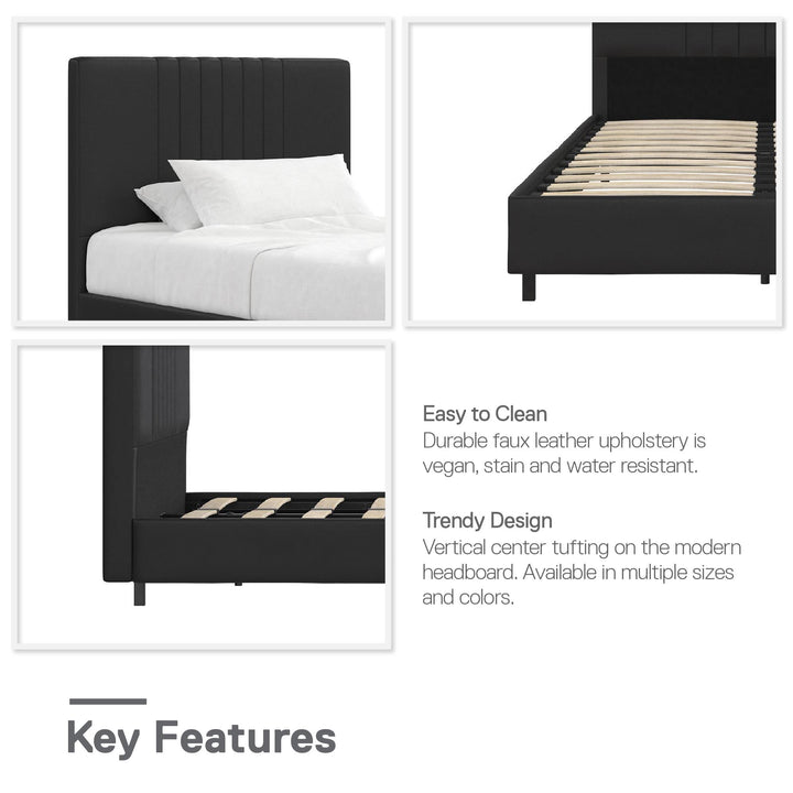 platform bed frame - Black - Twin Size