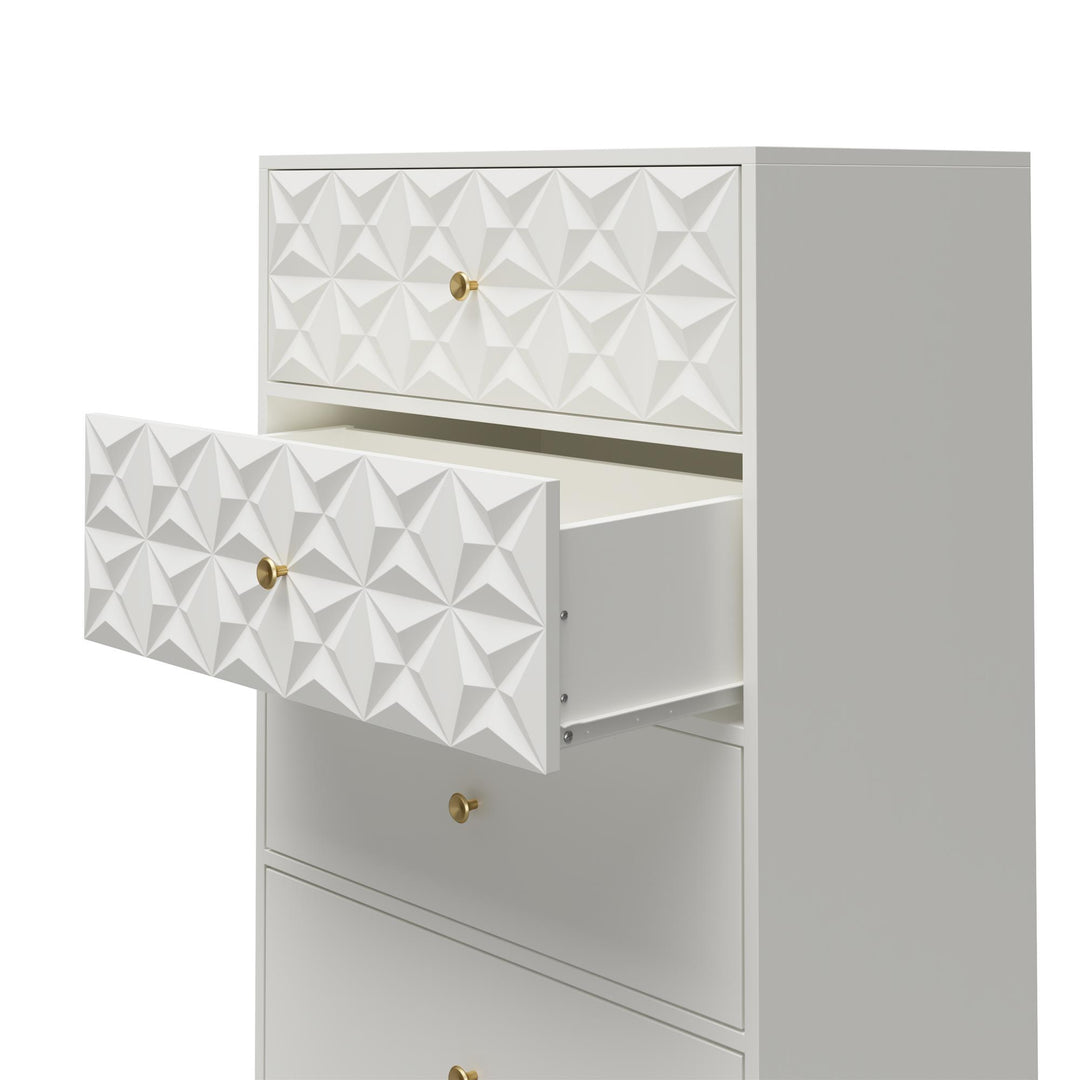 Blair dresser with elegant design -  White