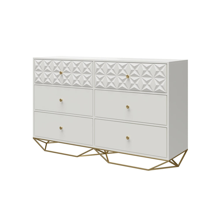 Blair Style 6 Drawer Dresser -  White