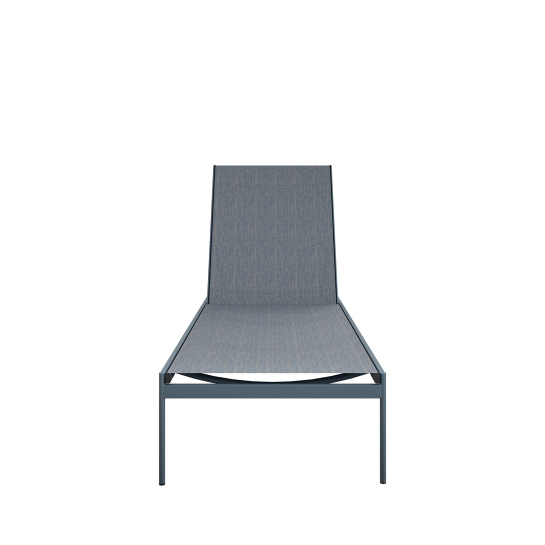 Steel chaise lounge chairs - Indigo Blue - 2-Pack