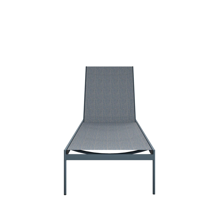 Steel chaise lounge chairs - Indigo Blue - 2-Pack