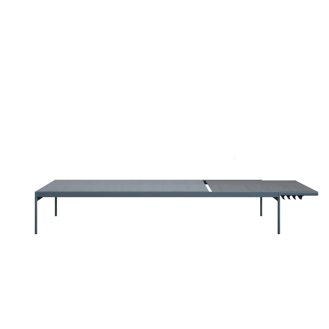 Outdoor steel chaise lounge chairs - Indigo Blue - 2-Pack