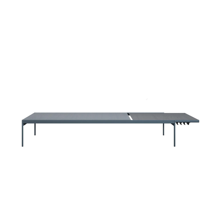 Outdoor steel chaise lounge chairs - Indigo Blue - 2-Pack