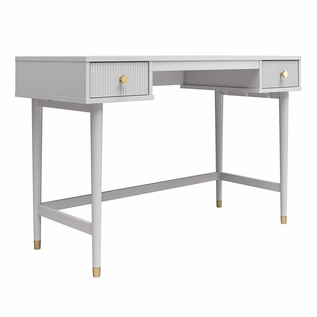 Elizabeth Desk with Modern Style -  Dove Gray