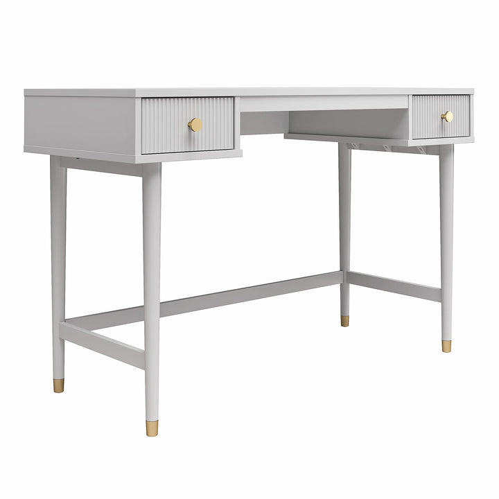 Elizabeth Desk with Modern Style -  Dove Gray