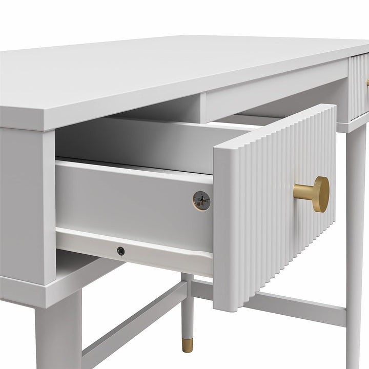 Contemporary Design Elizabeth Desk -  Dove Gray
